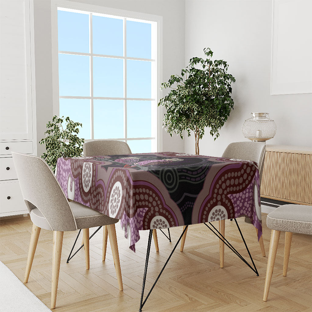Purple Budgerigar Australia Indigenous Art Tablecloth