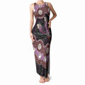 Purple Budgerigar Australia Indigenous Art Tank Maxi Dress