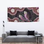 Purple Budgerigar Australia Indigenous Art Tapestry