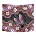 Purple Budgerigar Australia Indigenous Art Tapestry