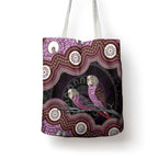 Purple Budgerigar Australia Indigenous Art Tote Bag