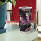 Purple Budgerigar Australia Indigenous Art Tumbler Cup