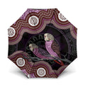 Purple Budgerigar Australia Indigenous Art Umbrella