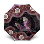 Purple Budgerigar Australia Indigenous Art Umbrella