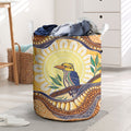 Kookaburra Australia Indigenous Art Laundry Basket