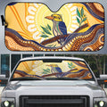 Kookaburra Australia Indigenous Art Auto Sun Shade