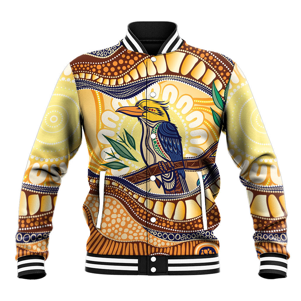 Kookaburra Australia Indigenous Art Baseball Jacket