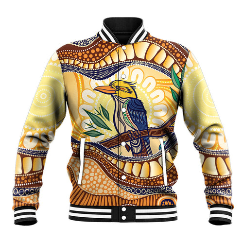Kookaburra Australia Indigenous Art Baseball Jacket