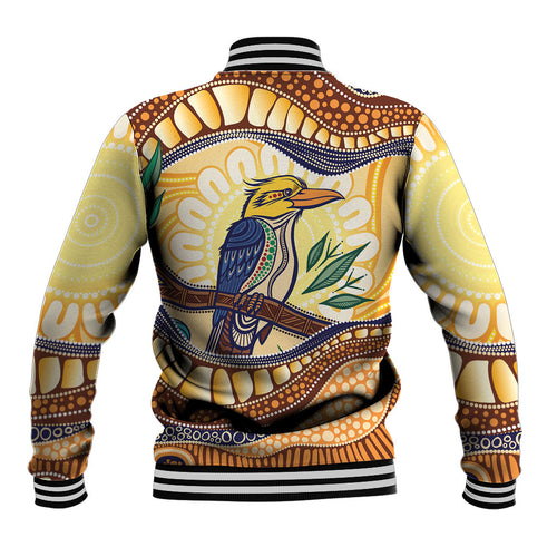 Kookaburra Australia Indigenous Art Baseball Jacket