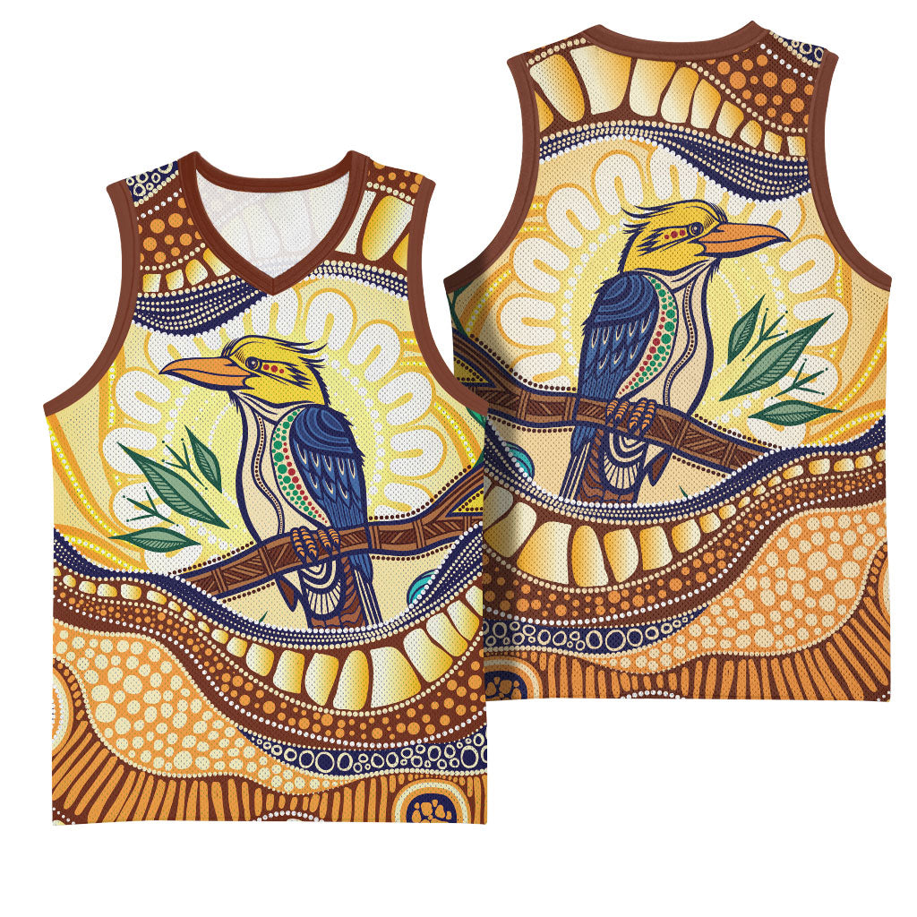 Kookaburra Australia Indigenous Art Basketball Jersey