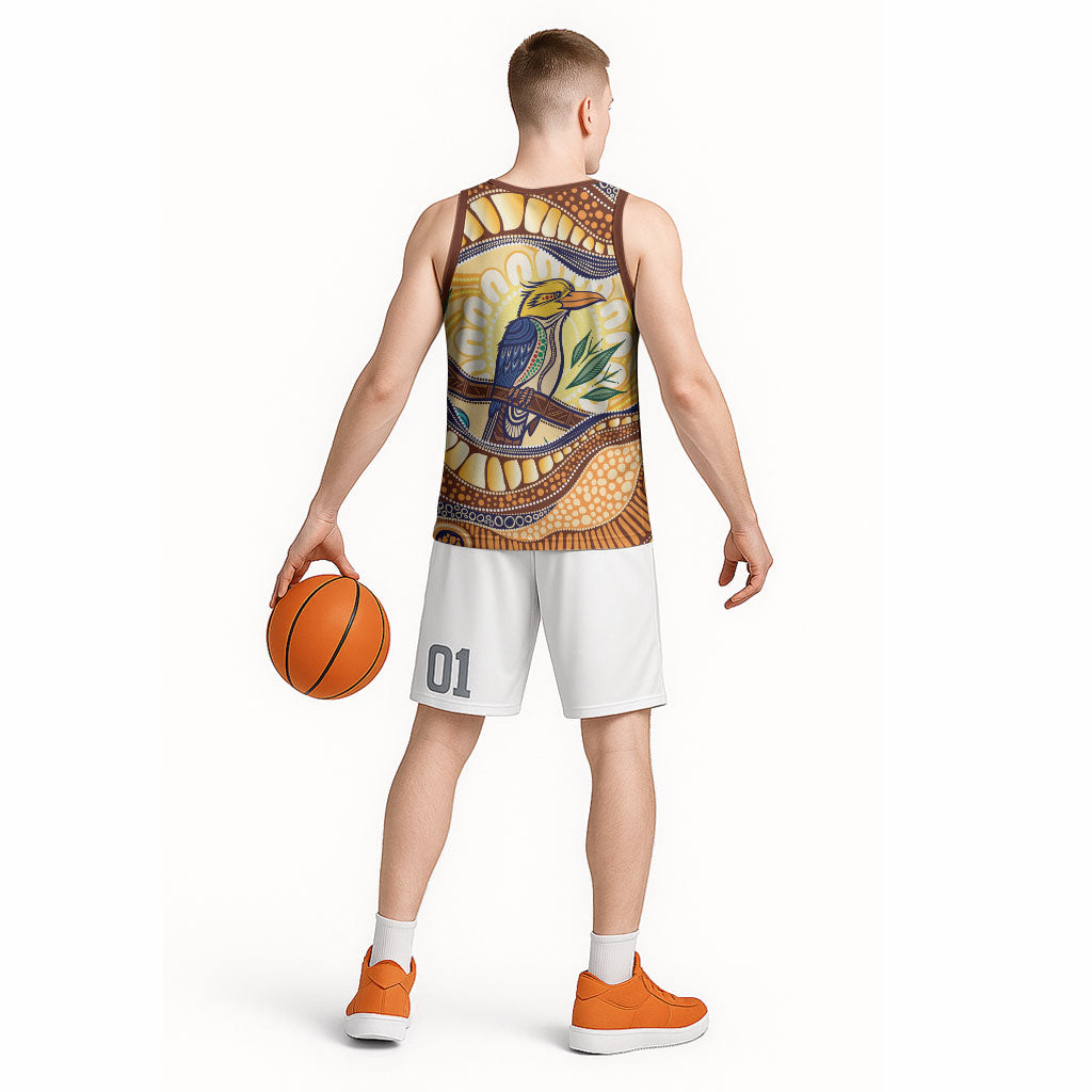 Kookaburra Australia Indigenous Art Basketball Jersey