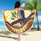 Kookaburra Australia Indigenous Art Beach Blanket