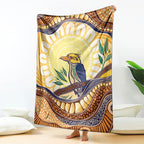 Kookaburra Australia Indigenous Art Blanket