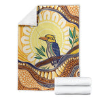 Kookaburra Australia Indigenous Art Blanket