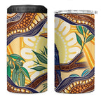 Kookaburra Australia Indigenous Art 4 in 1 Can Cooler Tumbler