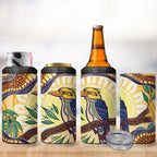 Kookaburra Australia Indigenous Art 4 in 1 Can Cooler Tumbler