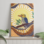 Kookaburra Australia Indigenous Art Canvas Wall Art