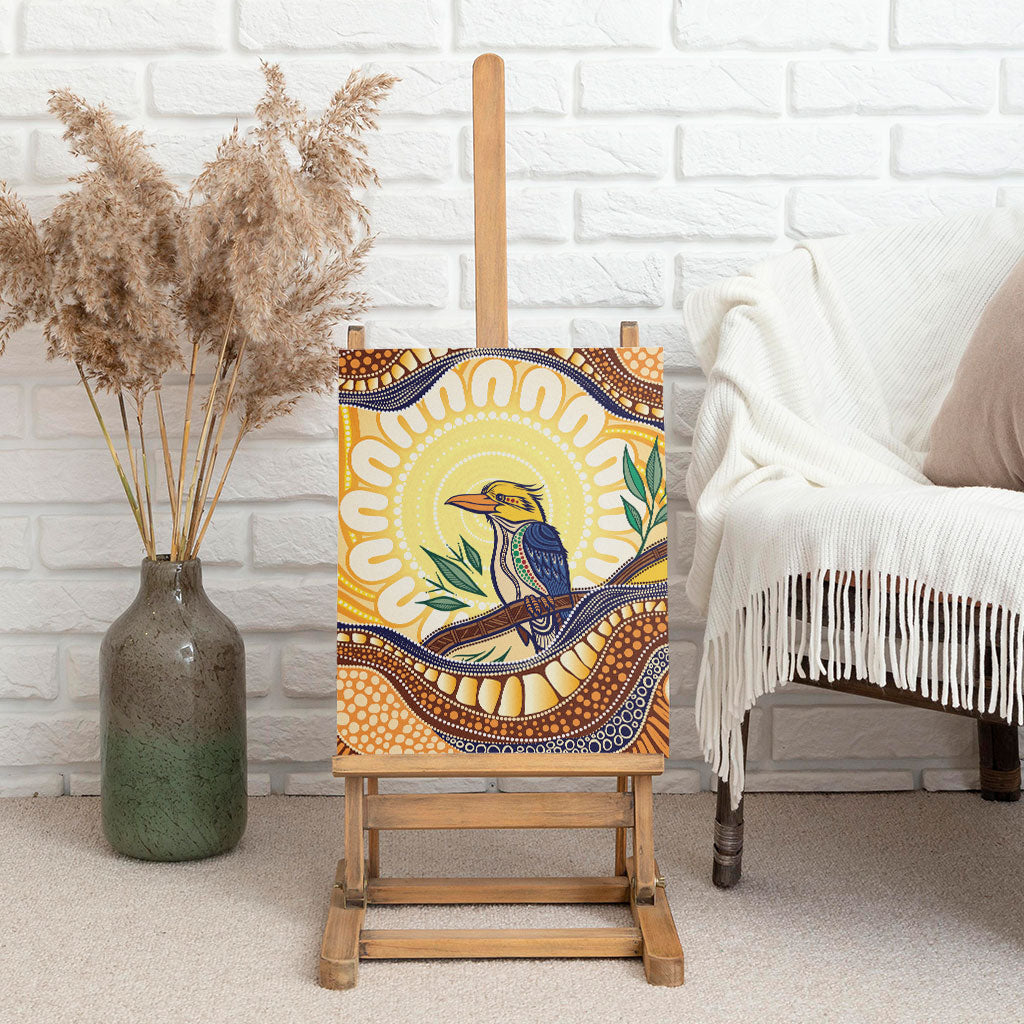 Kookaburra Australia Indigenous Art Canvas Wall Art