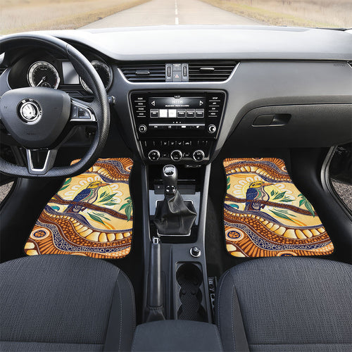 Kookaburra Australia Indigenous Art Car Mats