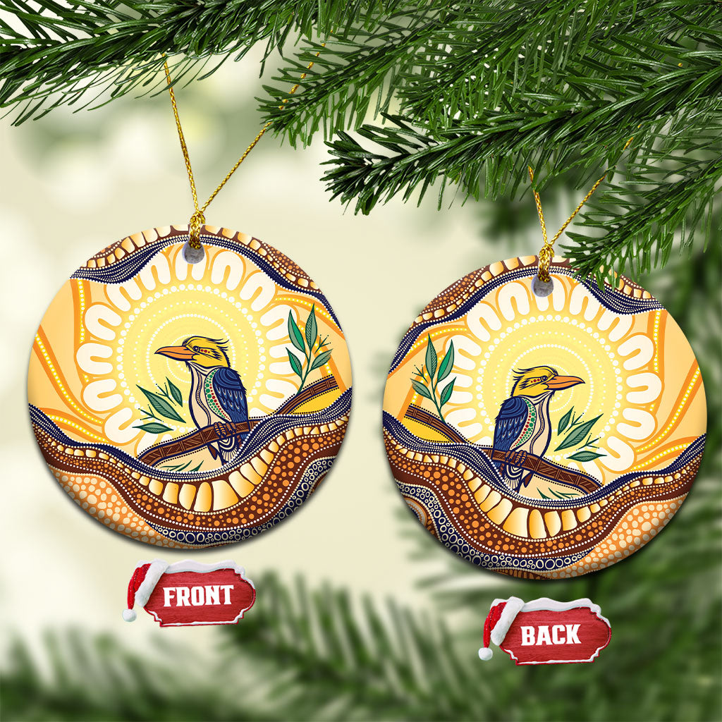 Kookaburra Australia Indigenous Art Ceramic Ornament