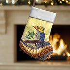 Kookaburra Australia Indigenous Art Christmas Stocking