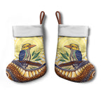 Kookaburra Australia Indigenous Art Christmas Stocking