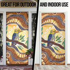 Kookaburra Australia Indigenous Art Door Cover