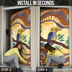 Kookaburra Australia Indigenous Art Door Cover
