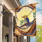 Kookaburra Australia Indigenous Art Garden Flag