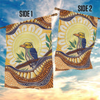 Kookaburra Australia Indigenous Art Garden Flag