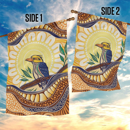 Kookaburra Australia Indigenous Art Garden Flag