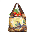 Kookaburra Australia Indigenous Art Grocery Bag