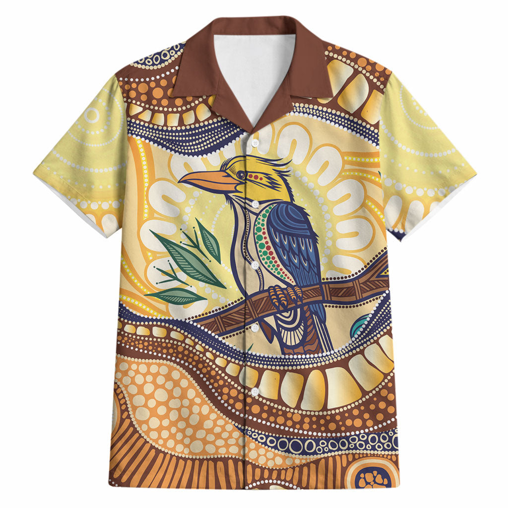 Kookaburra Australia Indigenous Art Hawaiian Shirt