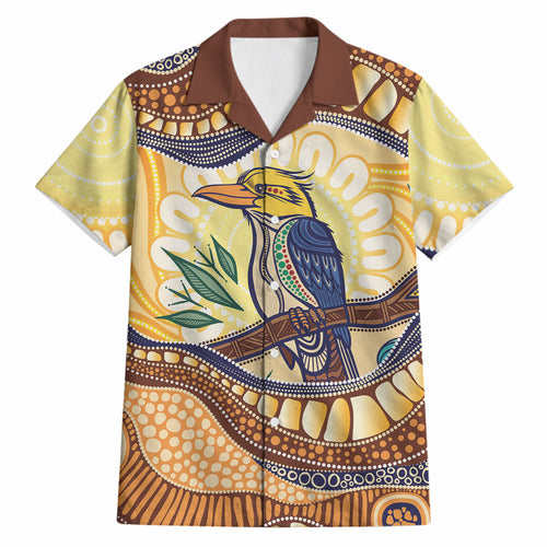 Kookaburra Australia Indigenous Art Hawaiian Shirt