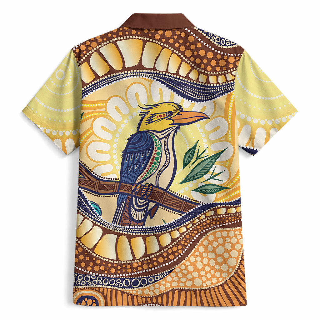 Kookaburra Australia Indigenous Art Hawaiian Shirt