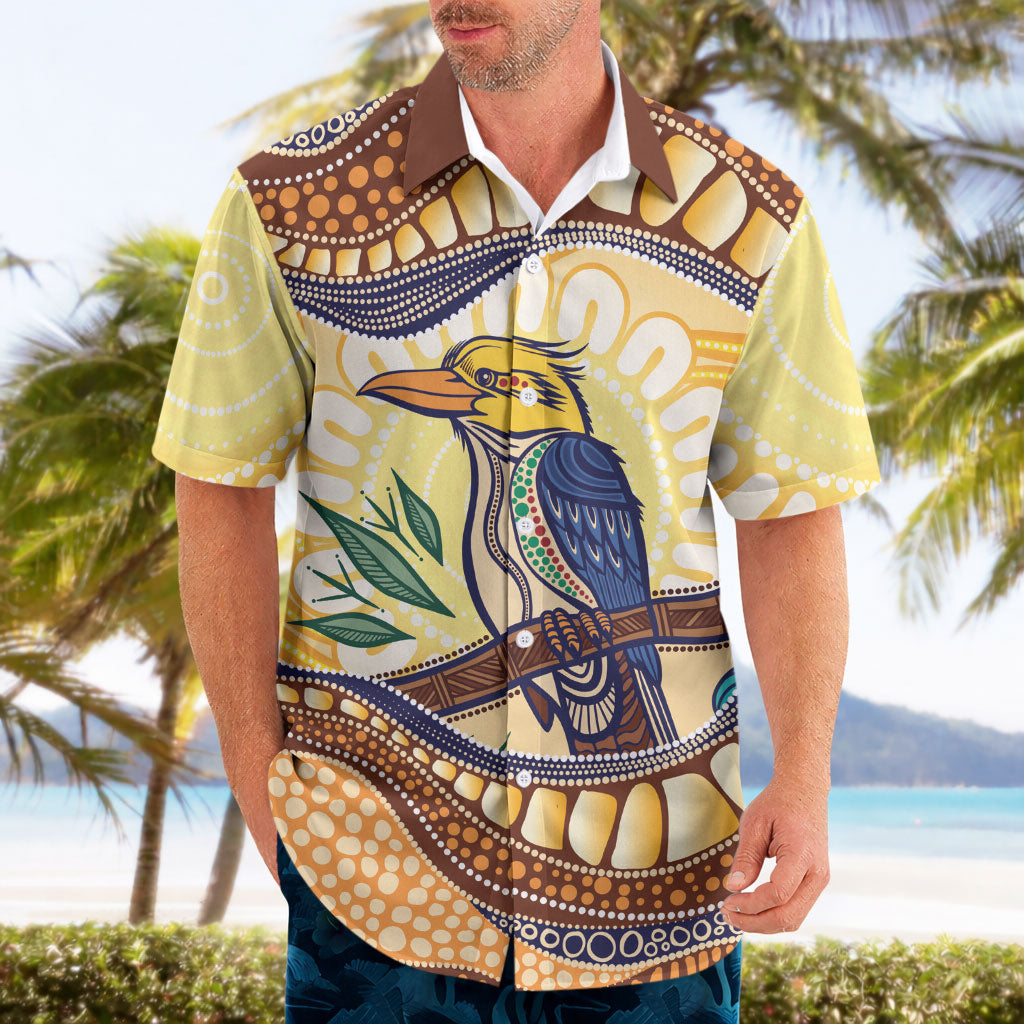Kookaburra Australia Indigenous Art Hawaiian Shirt