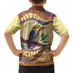 Kookaburra Australia Indigenous Art Hawaiian Shirt
