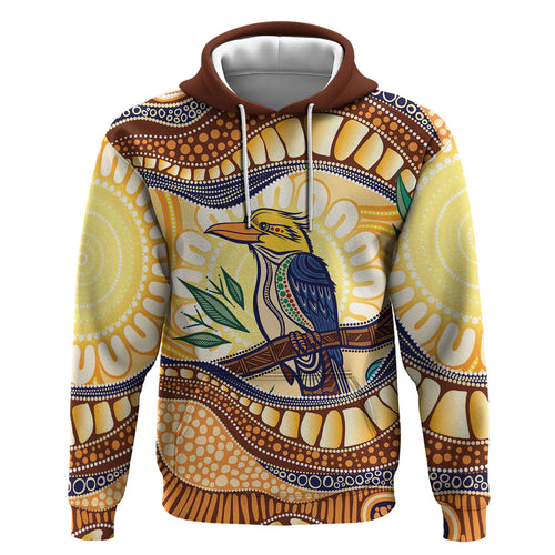 Kookaburra Australia Indigenous Art Hoodie