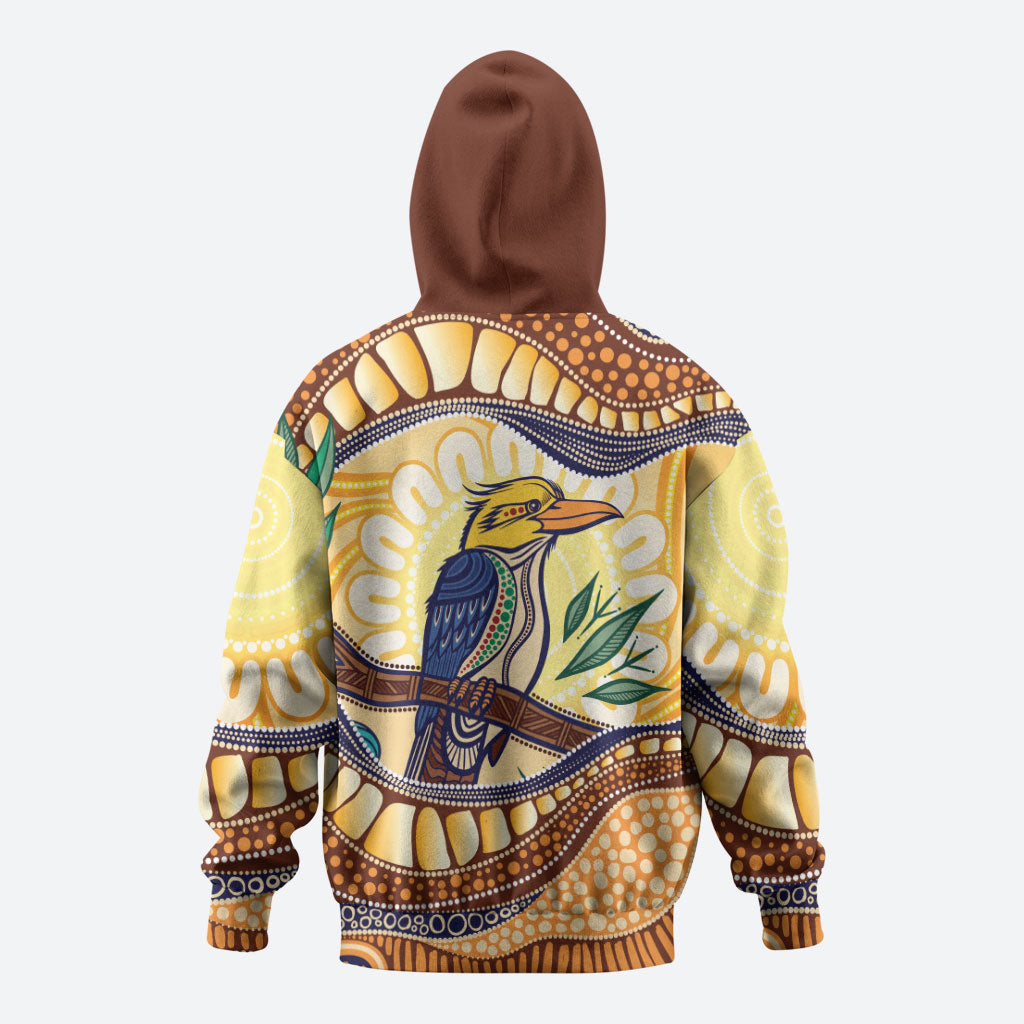 Kookaburra Australia Indigenous Art Hoodie