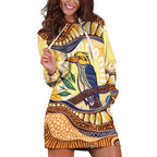 Kookaburra Australia Indigenous Art Hoodie Dress