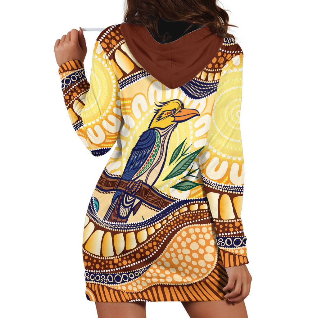 Kookaburra Australia Indigenous Art Hoodie Dress