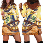 Kookaburra Australia Indigenous Art Hoodie Dress