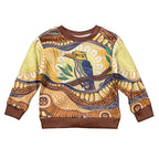 Kookaburra Australia Indigenous Art Kid Ugly Christmas Sweater