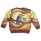 Kookaburra Australia Indigenous Art Kid Ugly Christmas Sweater