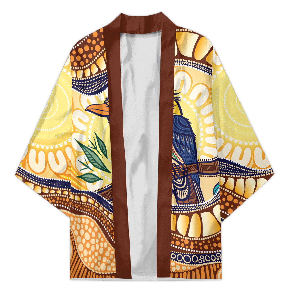 Kookaburra Australia Indigenous Art Kimono