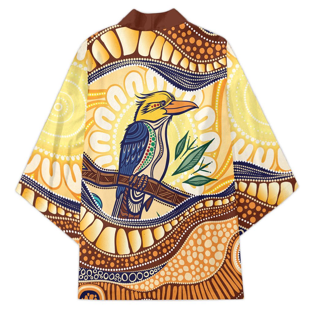 Kookaburra Australia Indigenous Art Kimono