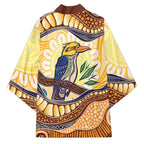 Kookaburra Australia Indigenous Art Kimono