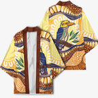 Kookaburra Australia Indigenous Art Kimono