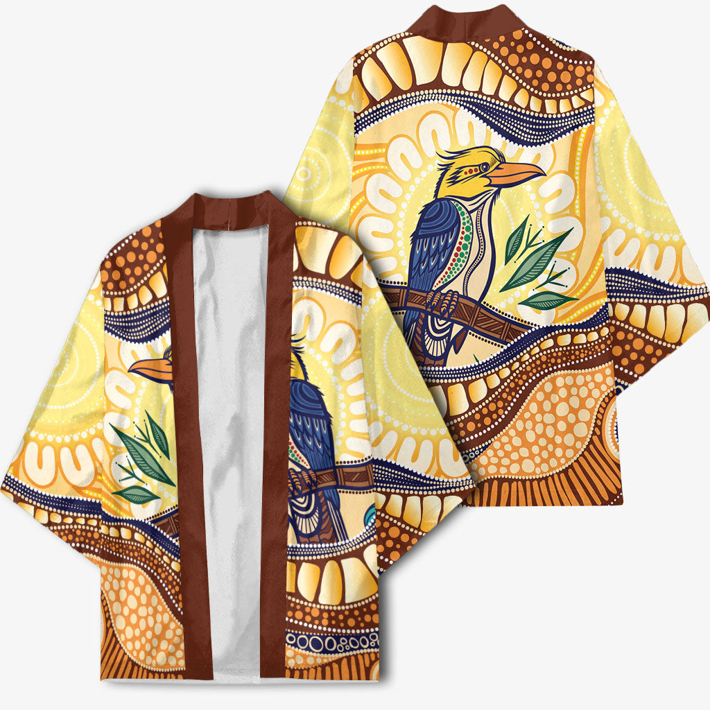 Kookaburra Australia Indigenous Art Kimono