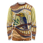 Kookaburra Australia Indigenous Art Long Sleeve Shirt